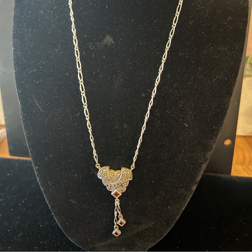 Vintage Sterling Pendant Necklace